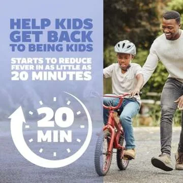 Genexa Kids’ Clean Pain & Fever Acetaminophen Chewables, Dye Free, 0% Artificial Additives, Delicious Grape Flavor, Chewable Medicine for Children 2-11, 80 mg per Tablet, 24ct