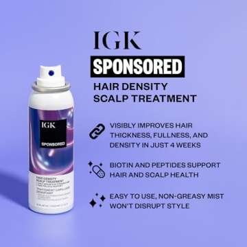 IGK Sponsored - Scalp Treatment for Hair Growth – Hair Thickening Serum for Women – Promotes Ful...