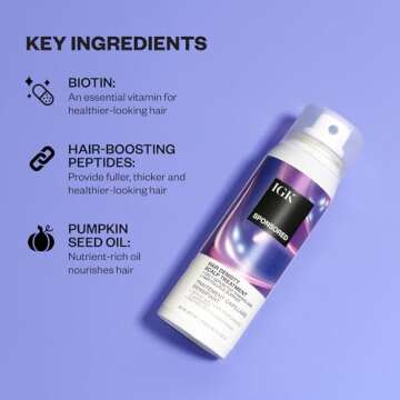 IGK Sponsored - Scalp Treatment for Hair Growth – Hair Thickening Serum for Women – Promotes Fuller, Thicker Hair – Scalp Serum for Hair Density and Thinning - 2.1oz