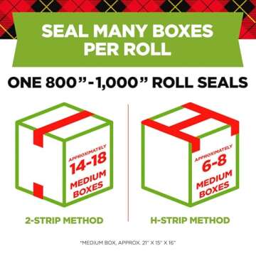 Scotch Sure Start Packing Tape, Clear, Quiet Unwind and Easy Start, 1.88 in. x 22.2 yd., 6 Tape Rolls with Dispensers