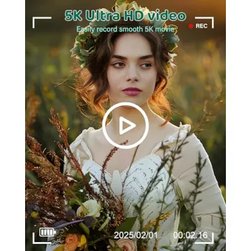 5K Digital Camera - WiFi 75MP for Photography and Vlogging