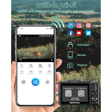 5K Digital Camera - WiFi 75MP for Photography and Vlogging