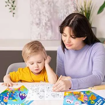 ANGOLIO Ocean Animals 24Pcs Coloring Books for Kids