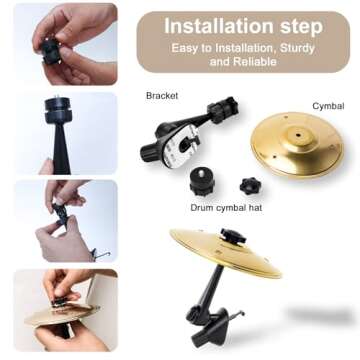 WGSWX Car Cymbal - Mini Drum for Music Enthusiasts