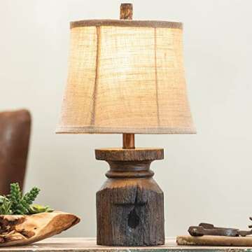 Stylish BLACK FOREST DECOR Old Abilene Post Table Lamp for Home
