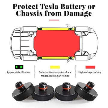 Tesla Jack Pads with Storage Case for Model 3/S/X/Y