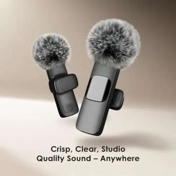 Mini Mic Pro (Newest Model, Wireless Microphone for iPhone, iPad, Android, Lavalier Microphone for V...