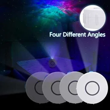 Star Projector, Galaxy Projector with LED Nebula Cloud, Star Light Projector with Remote Control for Kids Adults Bedroom/Home Theatre/Party/Game Rooms and Night Light Ambience