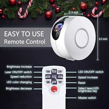 Star Projector, Galaxy Projector with LED Nebula Cloud, Star Light Projector with Remote Control for Kids Adults Bedroom/Home Theatre/Party/Game Rooms and Night Light Ambience