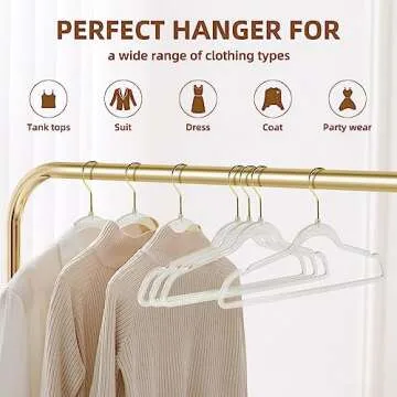 JohneyRulu Clear Plastic Hangers - 20 Pack Space-Saving Elegance