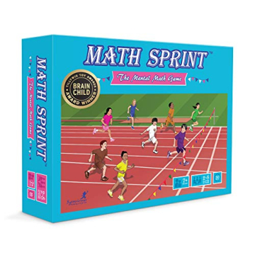 Byron's Games Math Sprint Board Game for Kids Age 7 Plus. Award-Winning Mental Math Games of Additio...