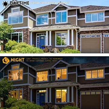 KESPEN Window Privacy Film One Way Daytime Privacy Static Cling Sun Blocking Anti UV Reflective Window Tint for Home and Office, Silver, 17.5 Inch X 6.5 Feet