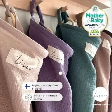 Soft Organic Muslin Nursing Cover for Breastfeeding