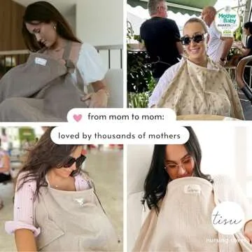 Soft Organic Muslin Nursing Cover for Breastfeeding