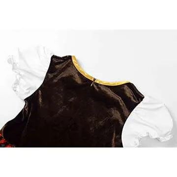 ReliBeauty Girls Pirate Dress Sea Buccaneer Costume, 10-12/150