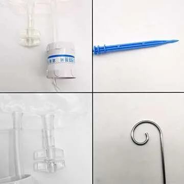 QIWYGPYQ 2 PCS Plant Self Watering Devices Irrigation Drippers, Self Automatic Plant Watering System with 350 ml Water Bag, for Indoor Outdoor Automatic Flower Watering Device