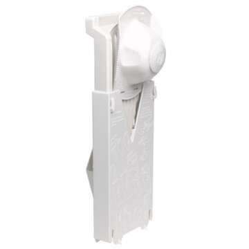 Börner V3 TrendLine Mandoline Starter Set (6 pcs.) • Vegetable Slicer (V-Slicer) + Safety Guard + Inserts + Collection Tray + Multibox • Kitchen Slicer Set (White)