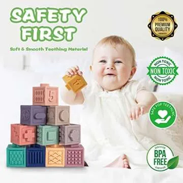 Springflower Montessori 3 in 1 Baby Toys - Safe & Fun