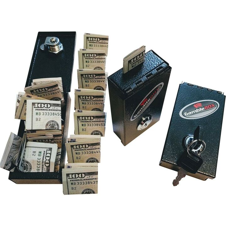 Gamble Box Metal Bank: Beat Gambling Urges & Win Cash!