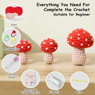 Ktmeor Crochet Kit for Beginners,3 Pcs Crochet Starter Kit for Beginners Adults,Crochet Starter Kit ...