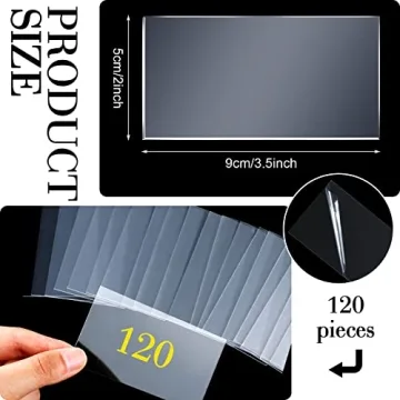 120 Pcs Clear Acrylic Place Cards for Elegant Events
