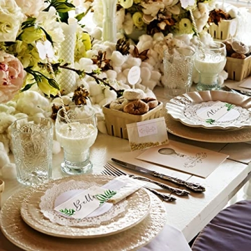 120 Pcs Clear Acrylic Place Cards for Elegant Events