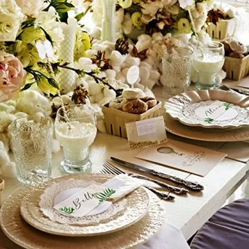 120 Pcs Clear Acrylic Place Cards for Elegant Events