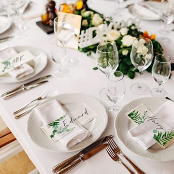 120 Pcs Clear Acrylic Place Cards for Elegant Events