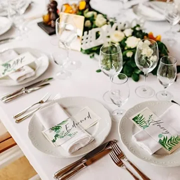 120 Pcs Clear Acrylic Place Cards for Elegant Events