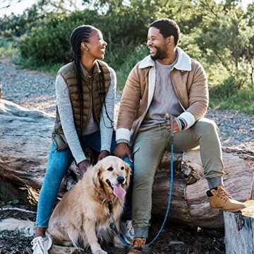 Rope Dog Leash with Double Traffic Handles for Control