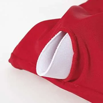 MOOSLOVER Women One Shoulder High Waisted Bikini Tie High Cut Two Piece Swimsuits(M,Red)