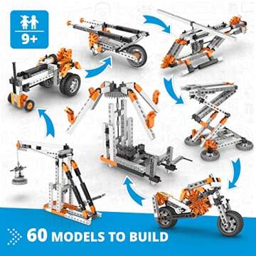 Engino STEM Toys: Simple Machines, 60 Educational Models for Kids