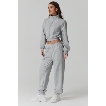 QINSEN Cozy 2 Piece Oversized Sweatsuit for Women