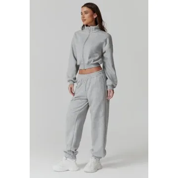 QINSEN Cozy 2 Piece Oversized Sweatsuit for Women