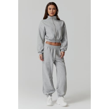 QINSEN Cozy 2 Piece Oversized Sweatsuit for Women