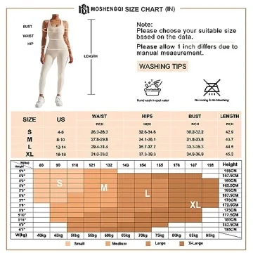 MOSHENGQI Women Racerback Jumpsuit for Stylish Workouts