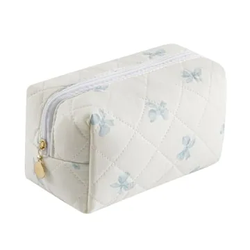 Gleyemor Floral Makeup Bag - Stylish, Durable & Spacious Cosmetic Organizer