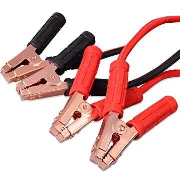 CARTMAN 1 Gauge 25Feet Jumper Cables 800AMP Heavy Duty Booster Cables with Carry Bag
