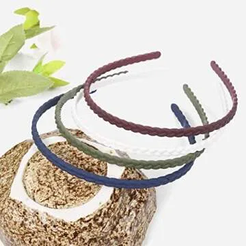 Stylish WOVOWOVO Thin Headbands for Women | 12 Pack