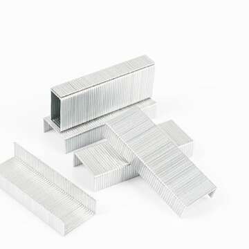 White Color Mini Stapler with Staples,Small Cute Stapler for Desk,Gift for Student or Office Use (White)