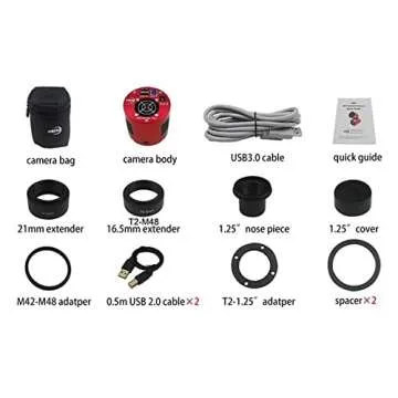 ZWO ASI183MC Pro 20.18 MP CMOS Color Astronomy Camera with USB 3.0# ASI183MC-P