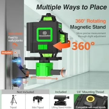 Top Housolution 4D Green Laser Level for Accuracy & Versatility