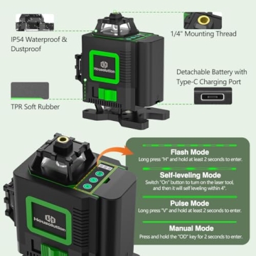Top Housolution 4D Green Laser Level for Accuracy & Versatility