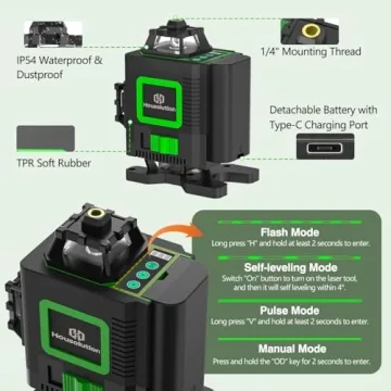 Top Housolution 4D Green Laser Level for Accuracy & Versatility