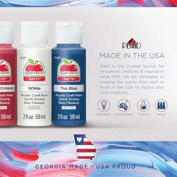 Apple Barrel PROMOABII Matte Finish Acrylic Craft Paint Set Designed for Beginners and Artists, Non-...