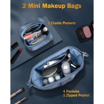 Wedama Double-layer Makeup Bag Set for Women