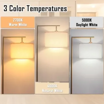 FAGUANGAO Adjustable Gold Floor Lamp for Modern Spaces