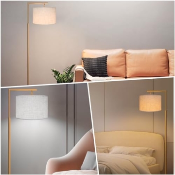 FAGUANGAO Adjustable Gold Floor Lamp for Modern Spaces