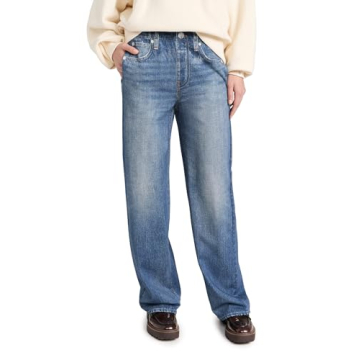 rag & bone Women's Miramar Wide Leg Pants - Chic Comfort in Blue, XS