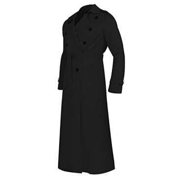 Ymosrh Men's Casual Trench Coat - Windproof & Stylish
